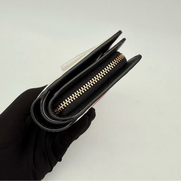 Kate Spade Madison Puffy Heart Medium Bifold Wallet Meringue Red - Picture 4 of 13